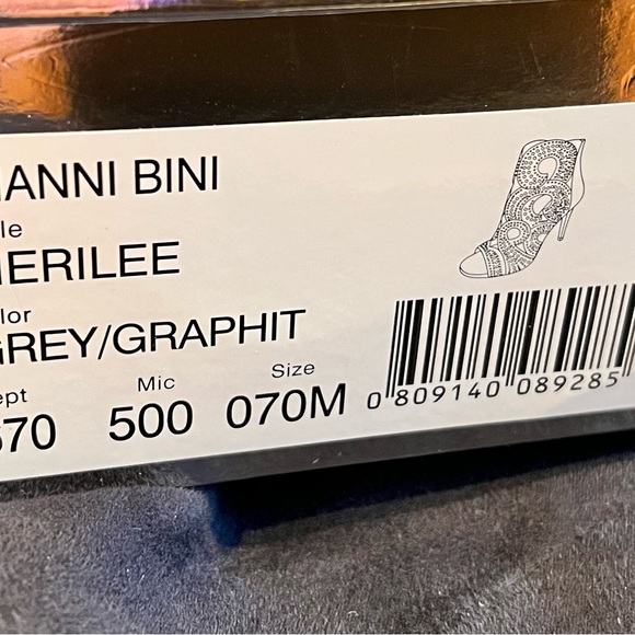 Gianni Bini rhinestone peep toe booties - Picture 5 of 5